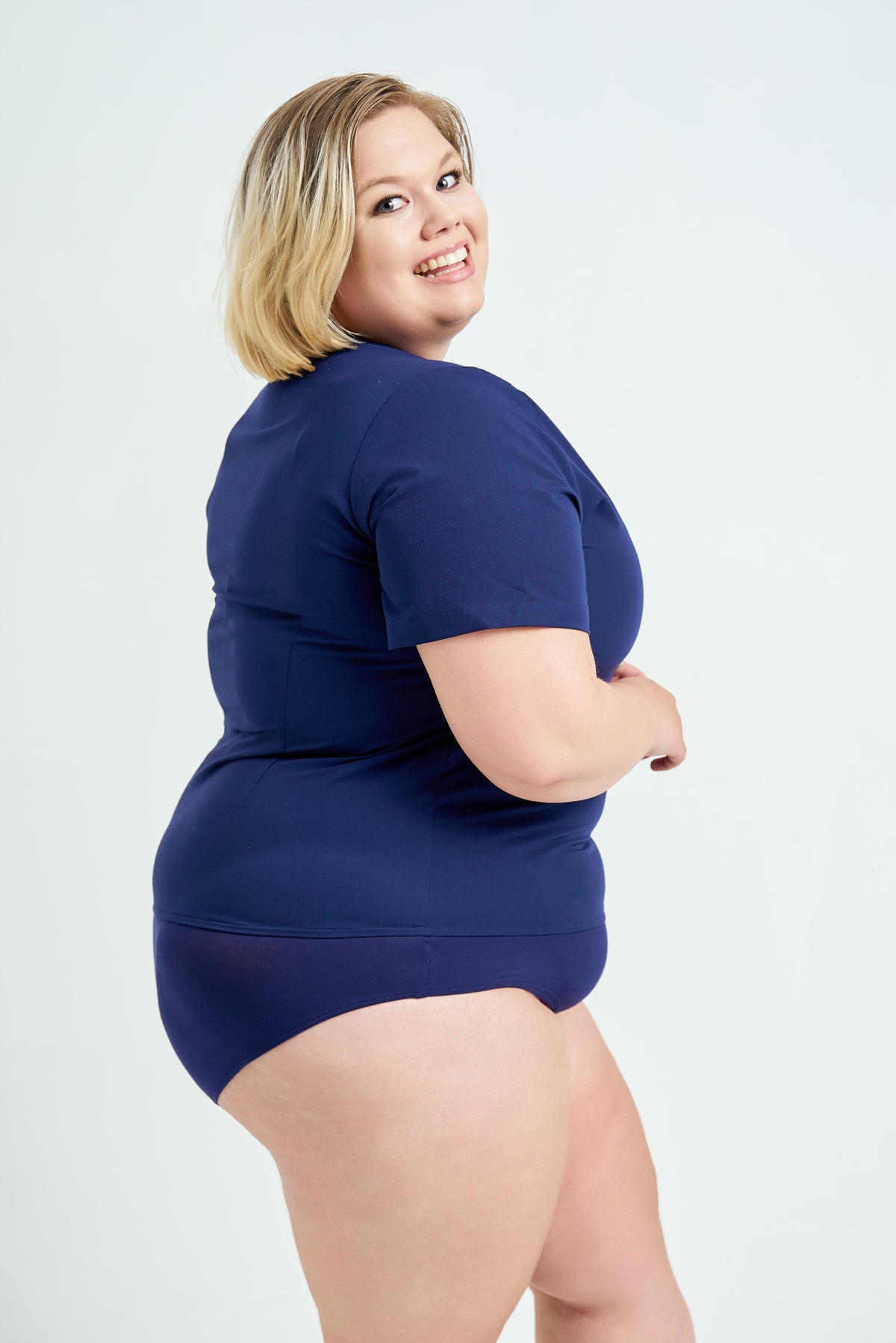 Navy Scrub Top Bodysuit |