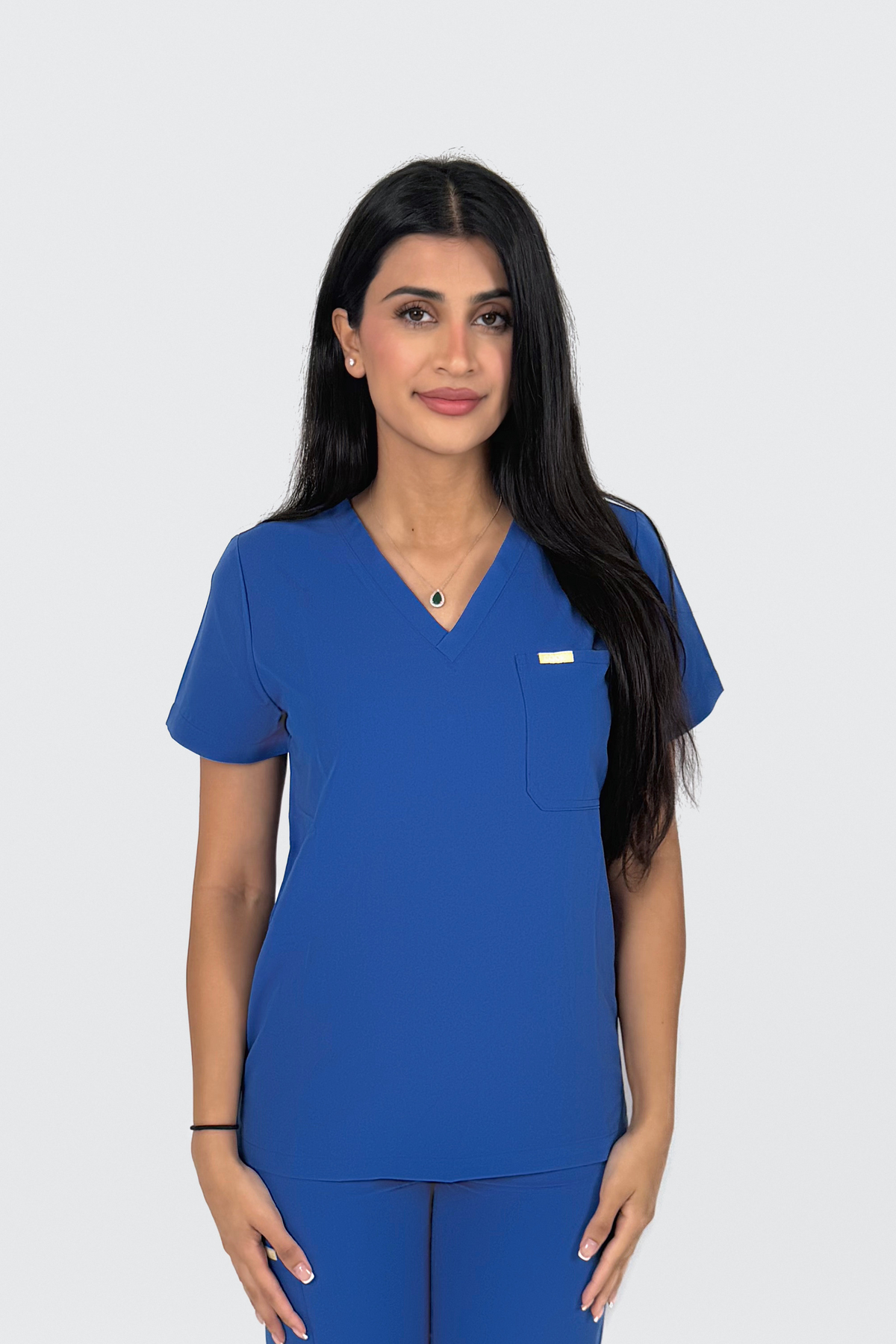 Royal Blue Scrub Top
