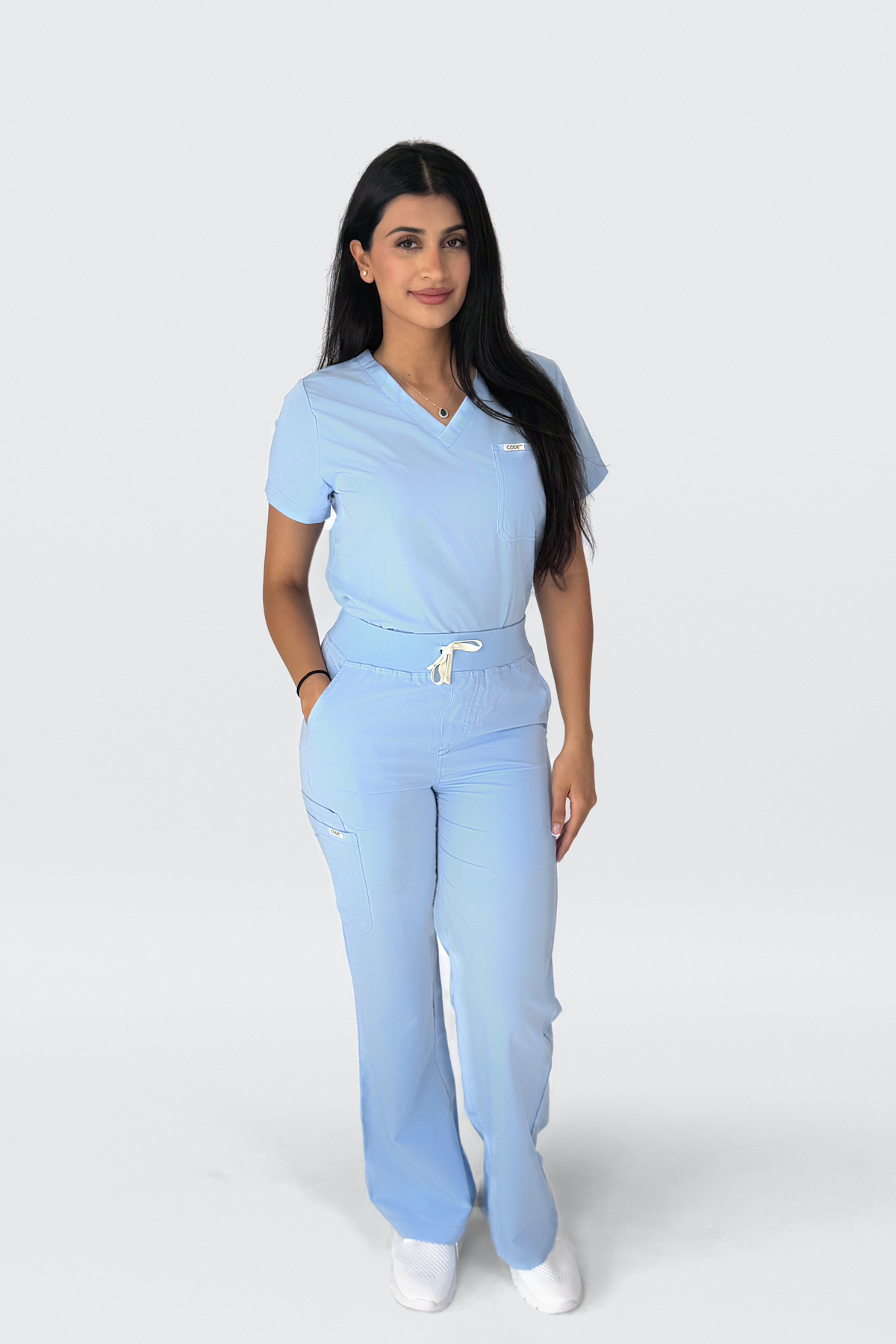 Sky Blue Wide Leg Bottom