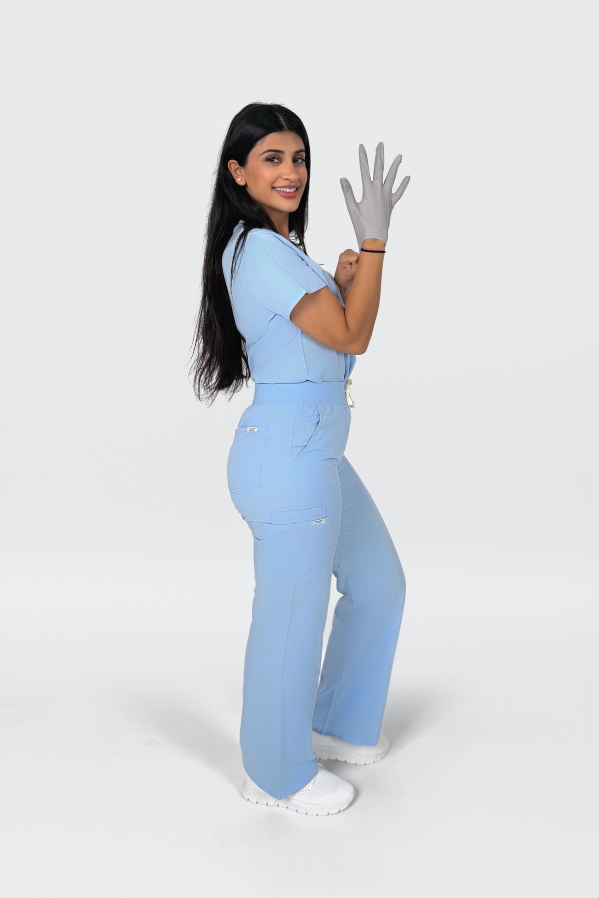 Sky Blue Wide Leg Bottom