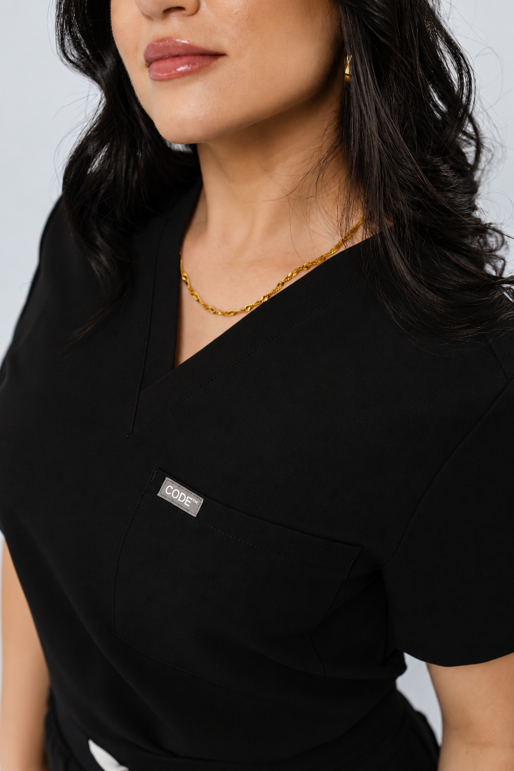 Black Scrub Top