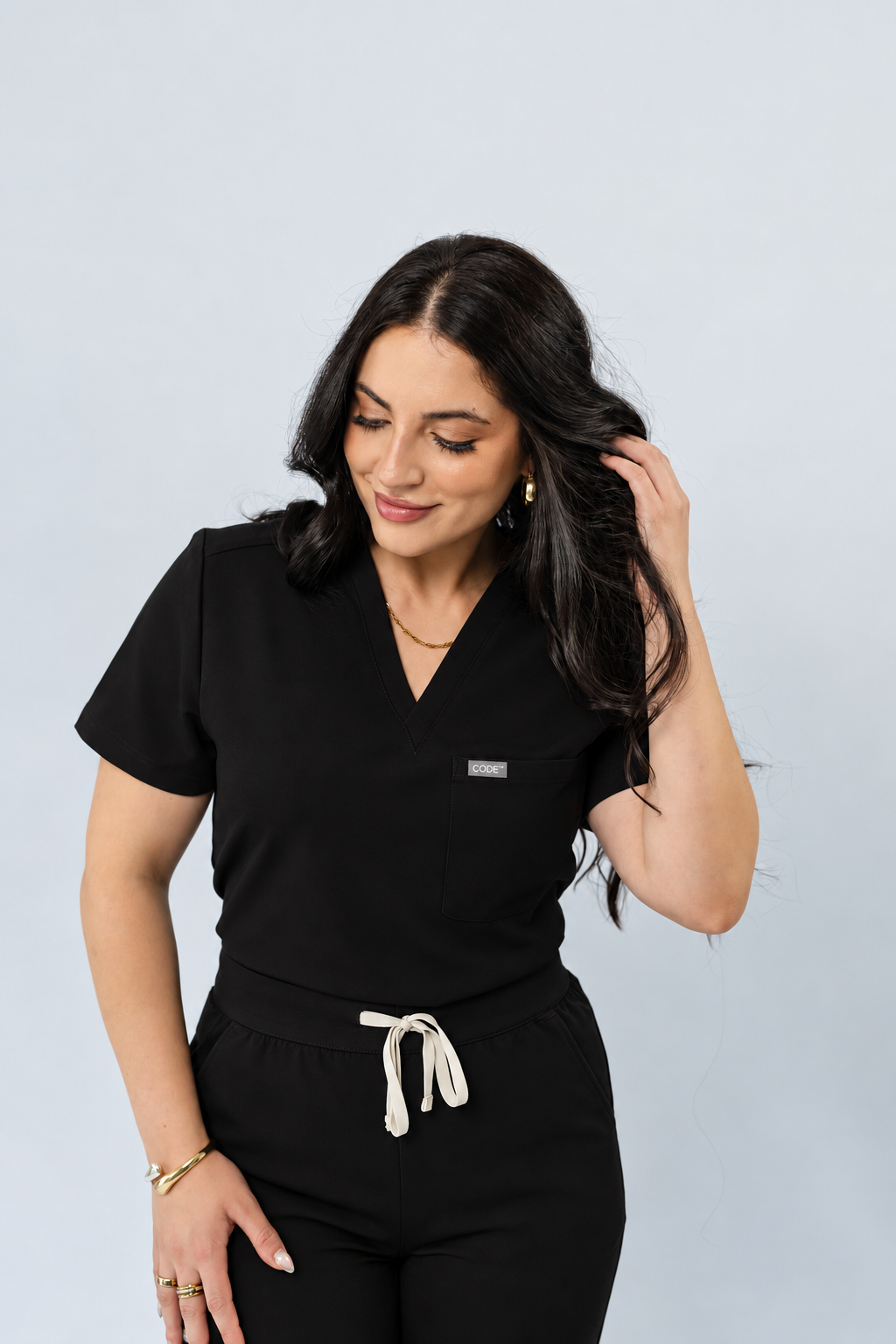 Black Scrub Top