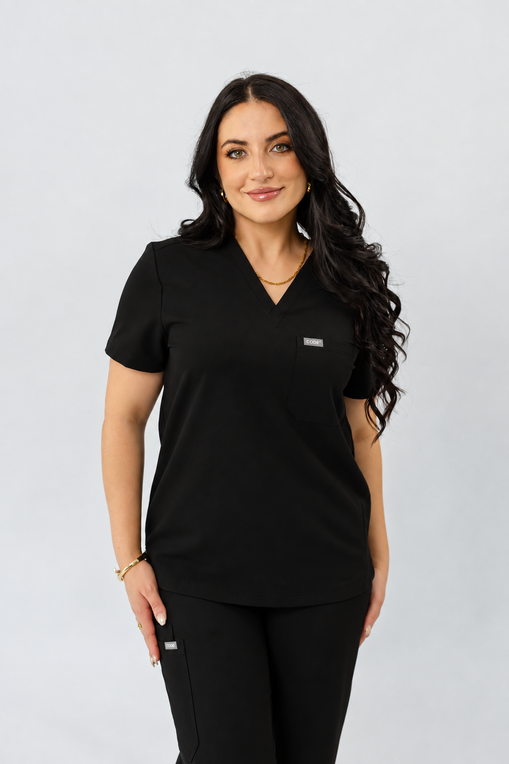 Black Scrub Top