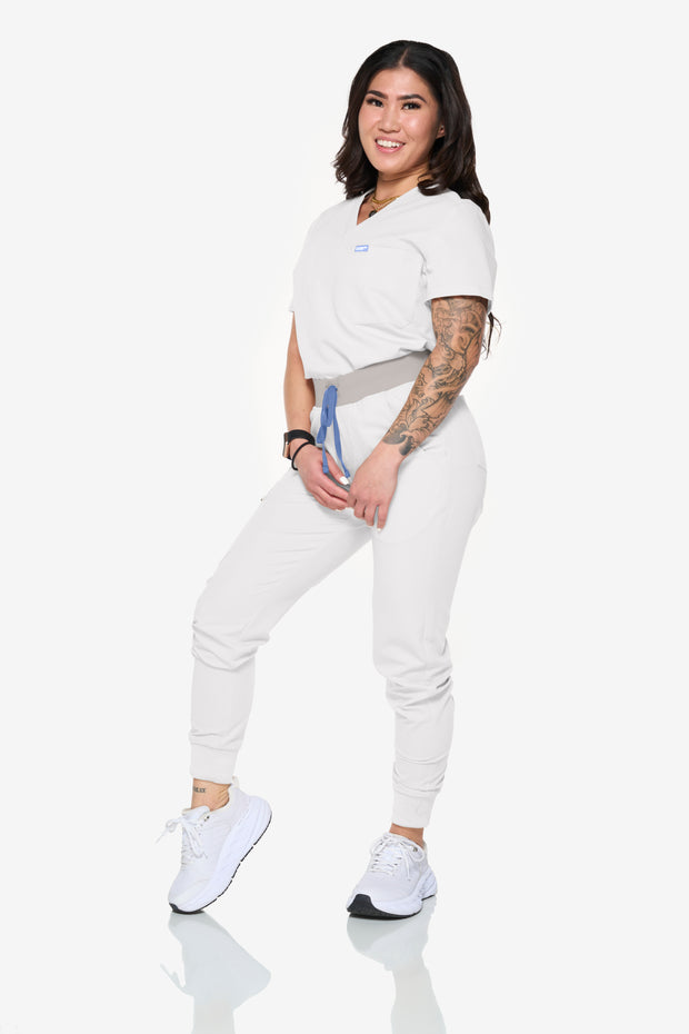 Overcast Grey High-Waisted Fit Jogger