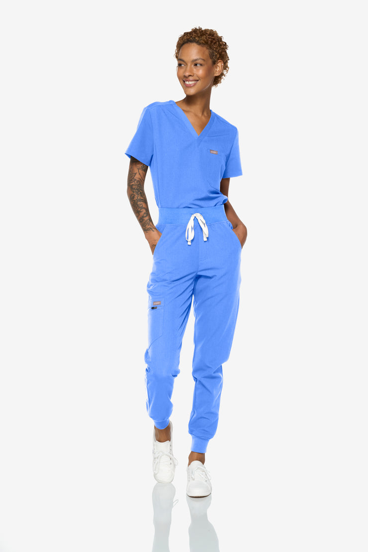 Ceil Blue High-Waisted Fit Jogger | Storm Collection