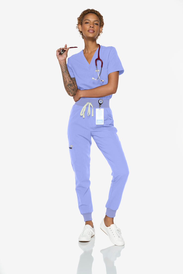 Lilac Scrub Top