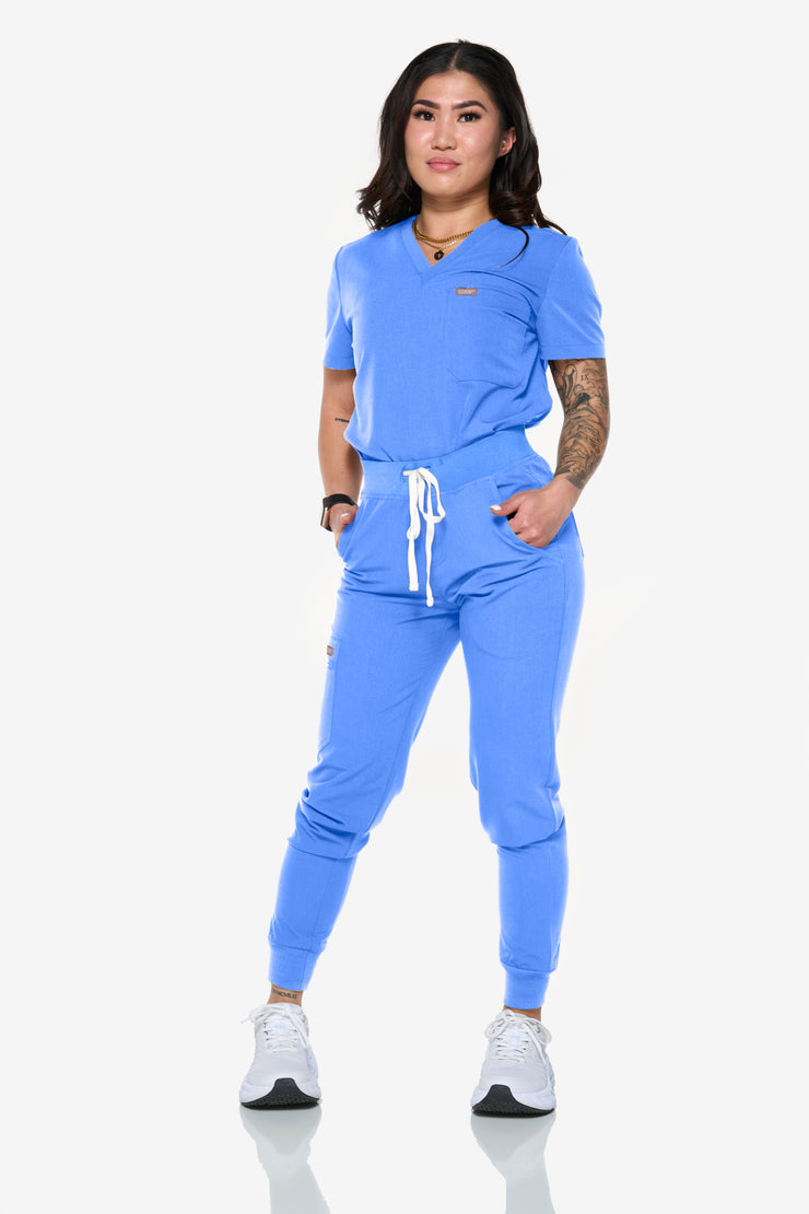 Jogger de talle alto Ceil Blue | Colección Tormenta 