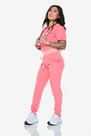 Mauve High-Waisted Fit Jogger | Shock Collection