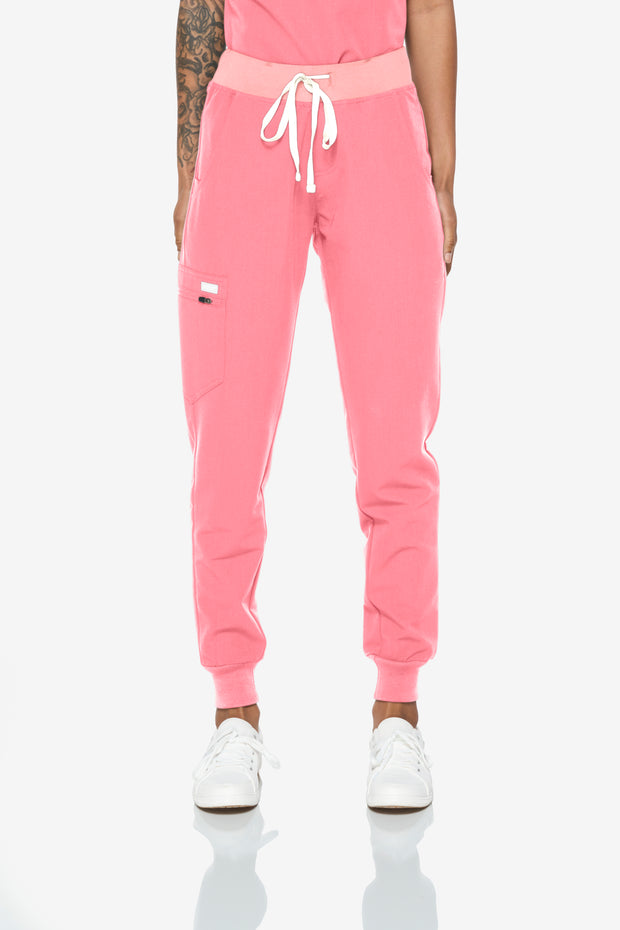 Mauve High-Waisted Fit Jogger | Shock Collection