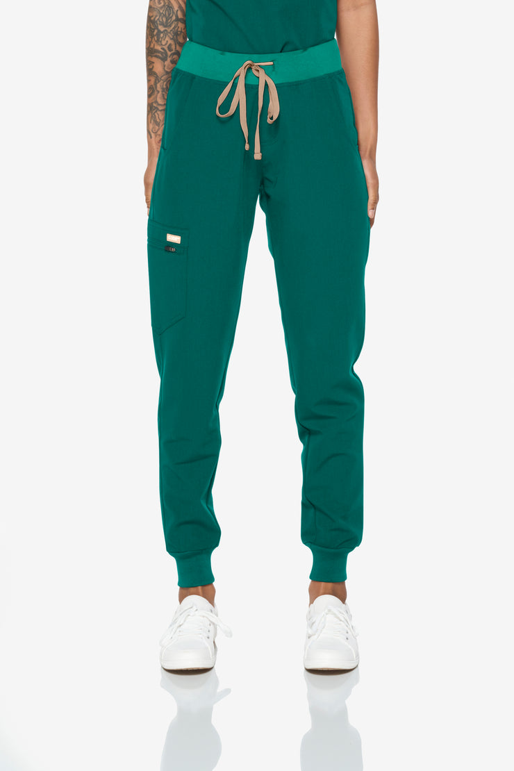 Hunter Green High-Waisted Fit Jogger | Gem Collection