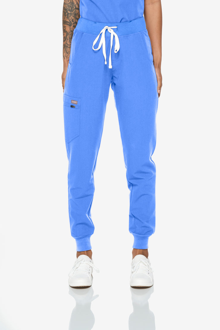 Ceil Blue High-Waisted Fit Jogger | Storm Collection