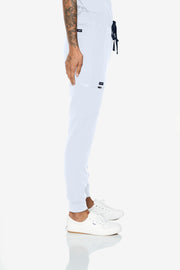 jogger de talle alto blanco Lotus | Colección Flores 