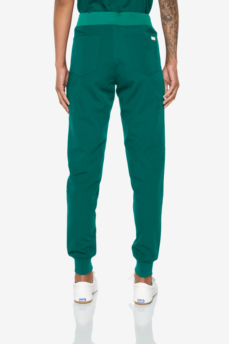 jogger de talle alto verde cazador | Colección de gemas