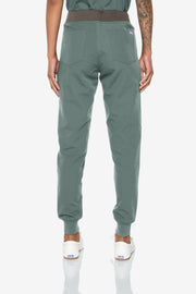 Jogger verde oliva de talle alto | Colección de choque 