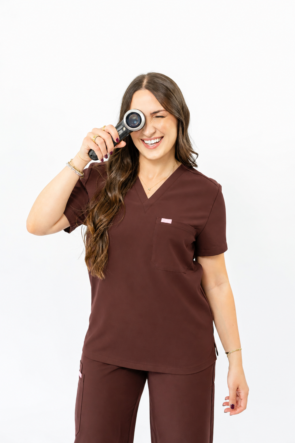 Chocolate Scrub Top
