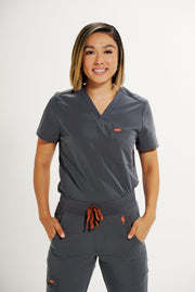 ONYX Off Black Scrub Top