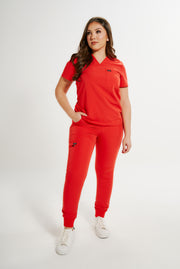 BLAZE Red High-Waisted Fit Jogger