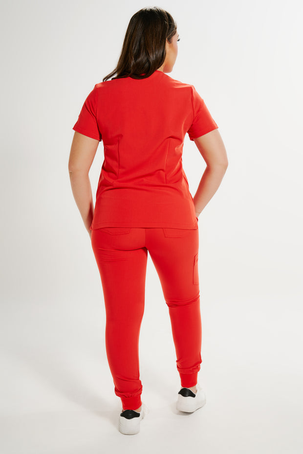 BLAZE Red High-Waisted Fit Jogger