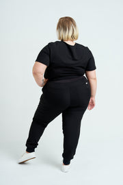 Black Scrub Top Bodysuit |
