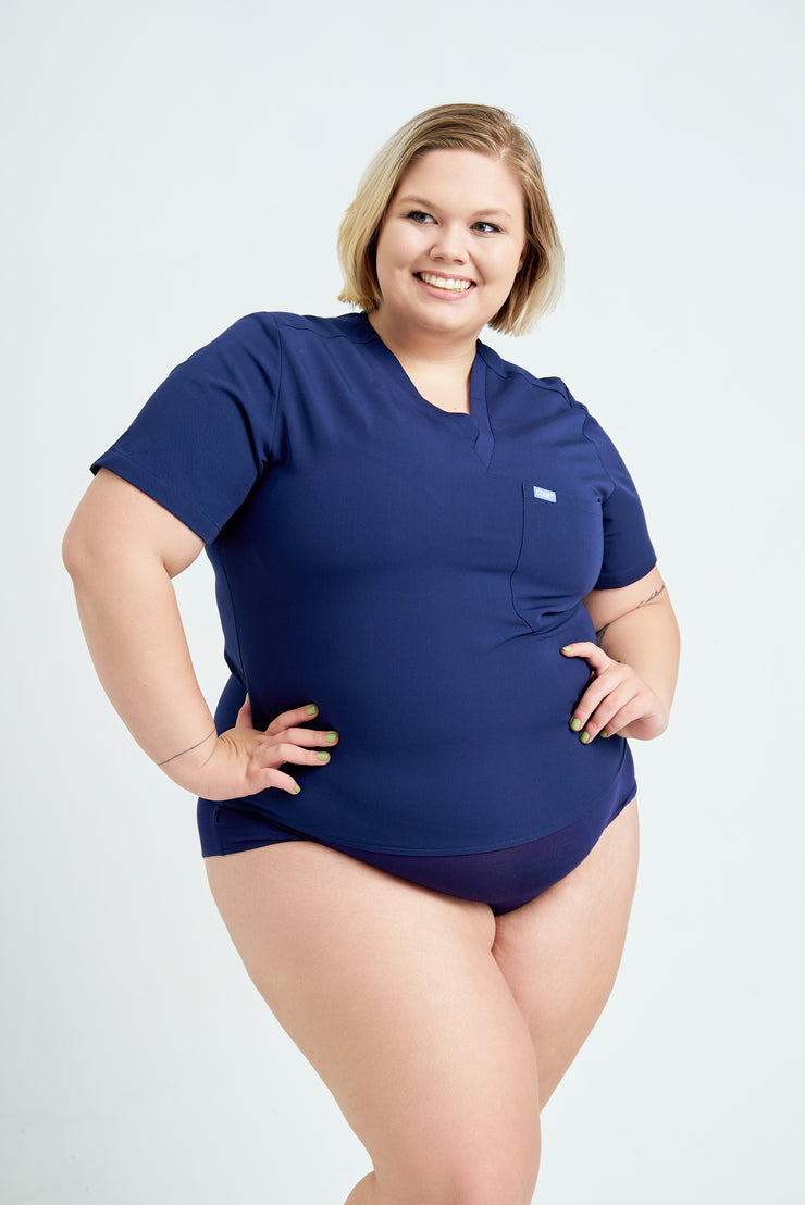 Navy Scrub Top Bodysuit |
