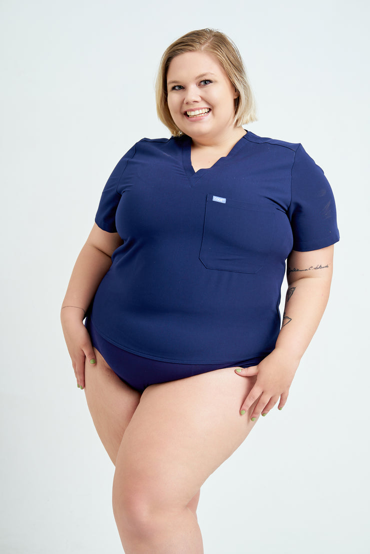 Navy Scrub Top Bodysuit |