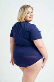 Navy Scrub Top Bodysuit |