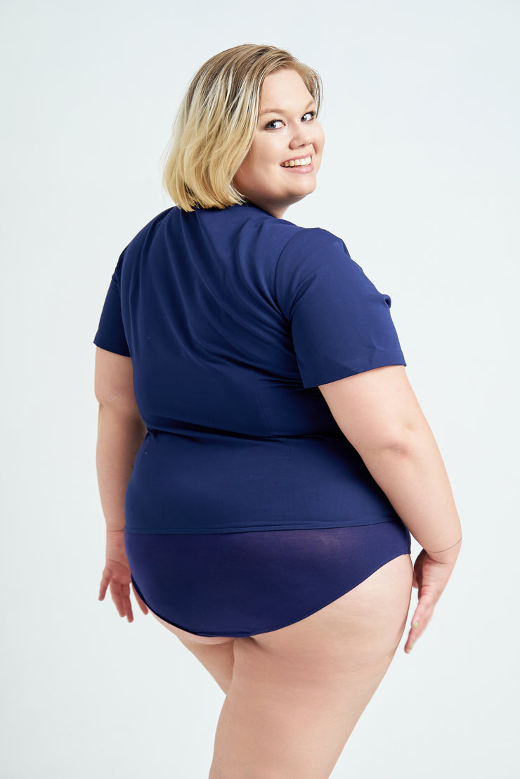 Navy Scrub Top Bodysuit |