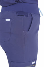 Jogger azul marino de talle alto 