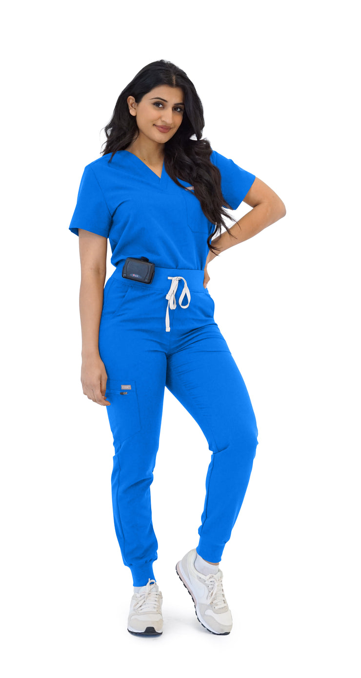 Royal Blue High-Waisted Fit Jogger