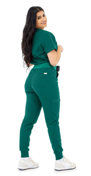 Hunter Green High-Waisted Fit Jogger | Gem Collection