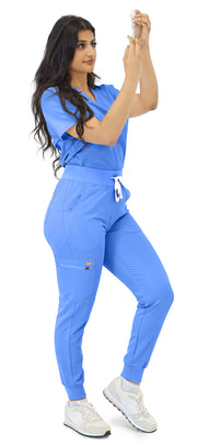 Ceil Blue High-Waisted Fit Jogger | Storm Collection