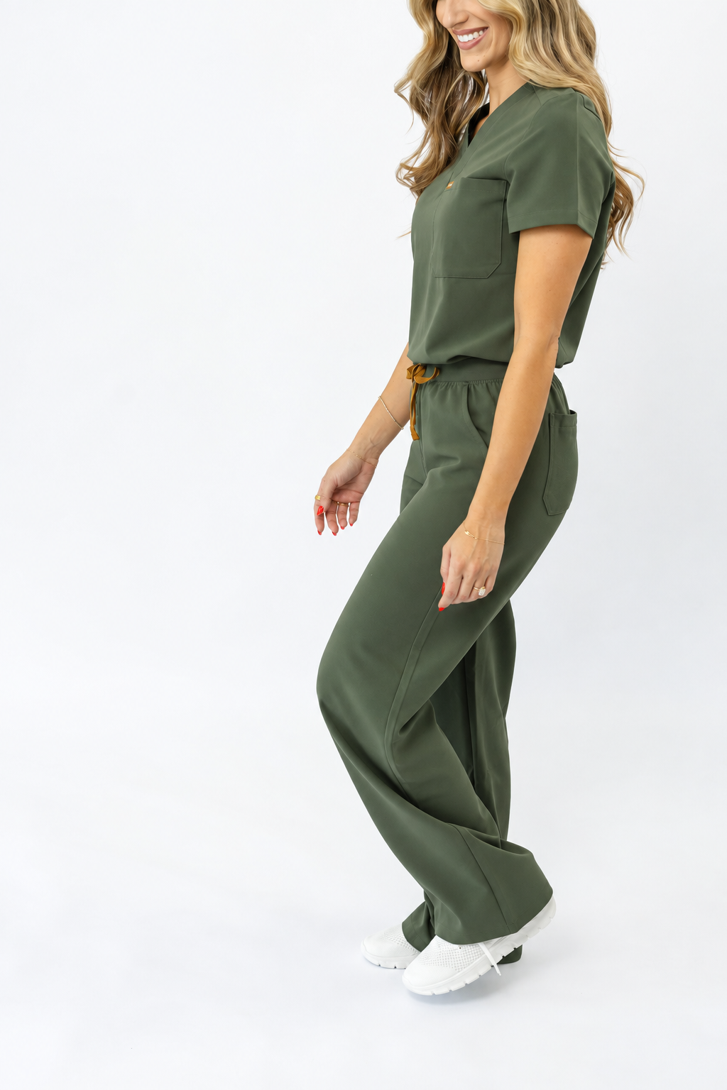 Forest Green Wide Leg Bottom