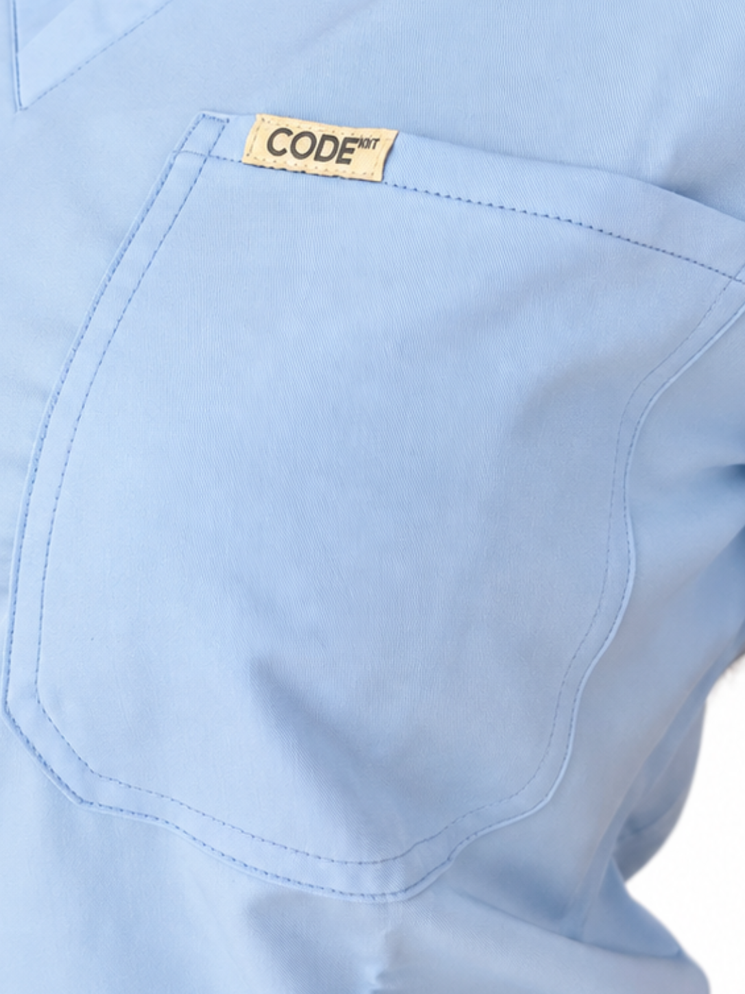 Sky Blue Scrub Top