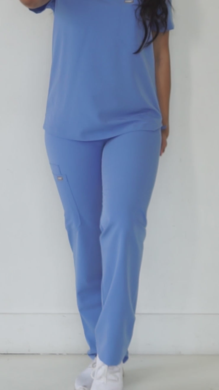 Arctic Ceil Blue Fit Straight Leg Pant | Storm Collection