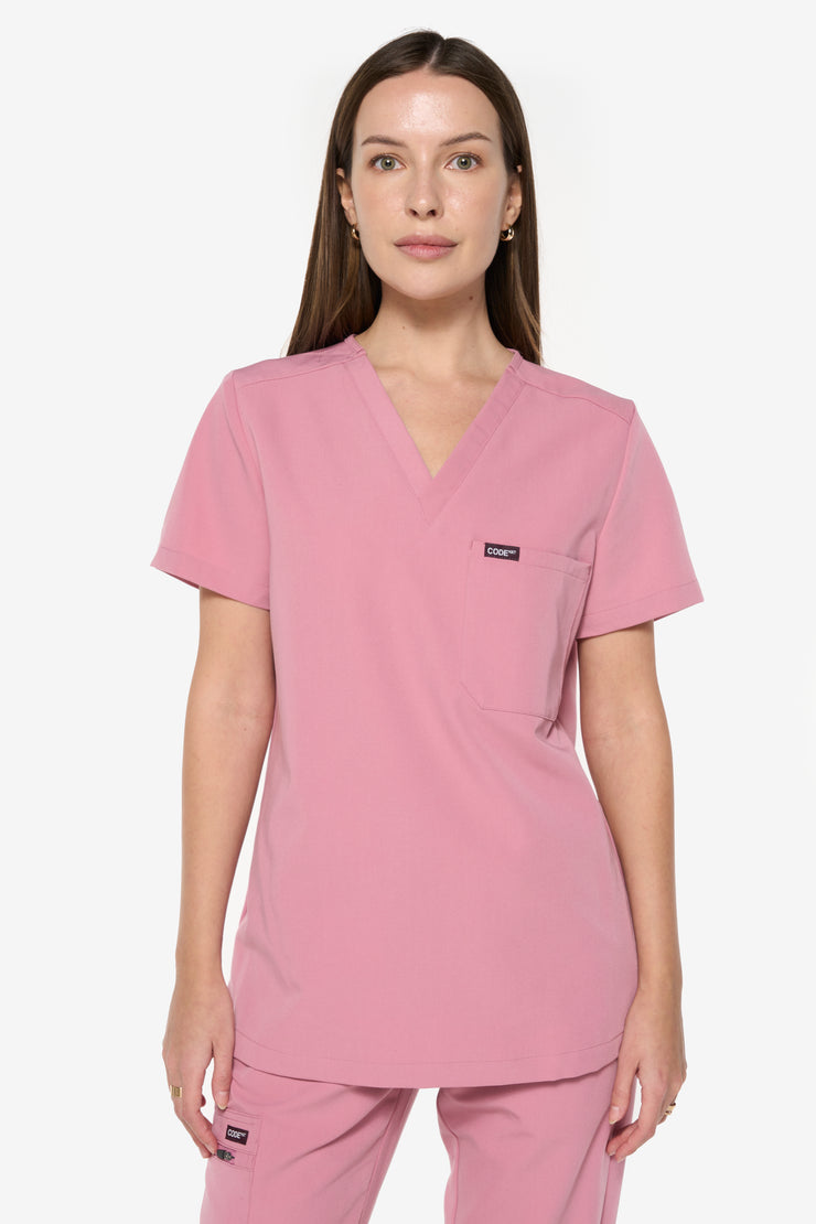 Dulce Scrub Top | Coffee Collection