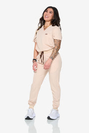 Hazelnut High-Waisted Fit Jogger | Coffee Collection