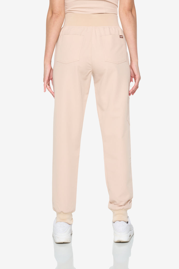 Jogger de talle alto color avellana | Colección de café 