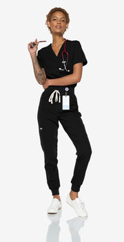 Black High-Waisted Fit Jogger