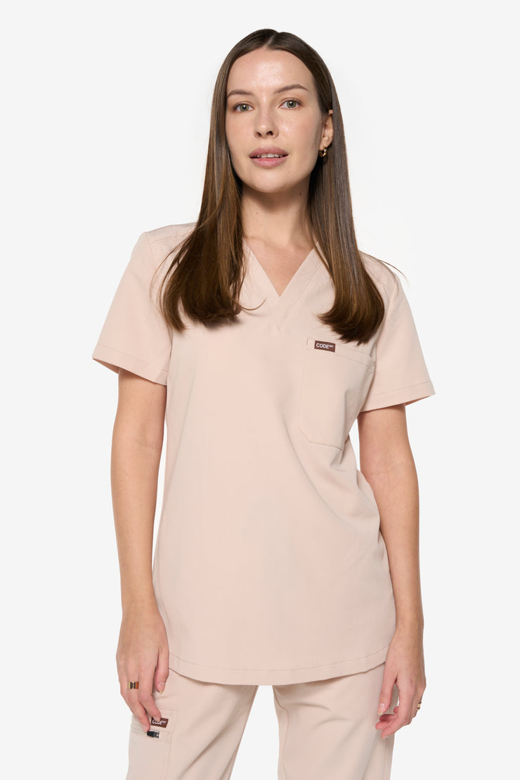 Hazelnut Scrub Top