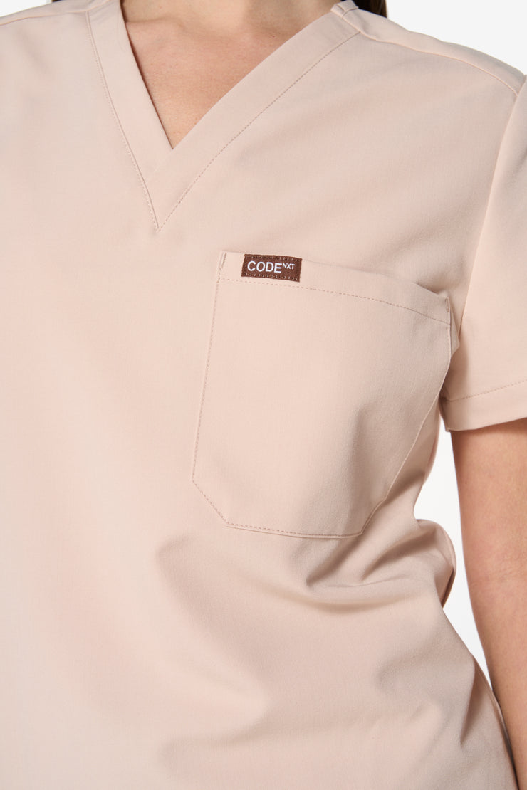 Hazelnut Scrub Top