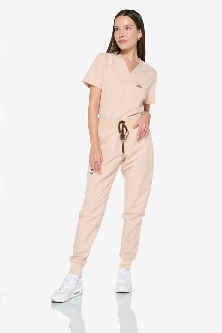 Hazelnut Scrub Top