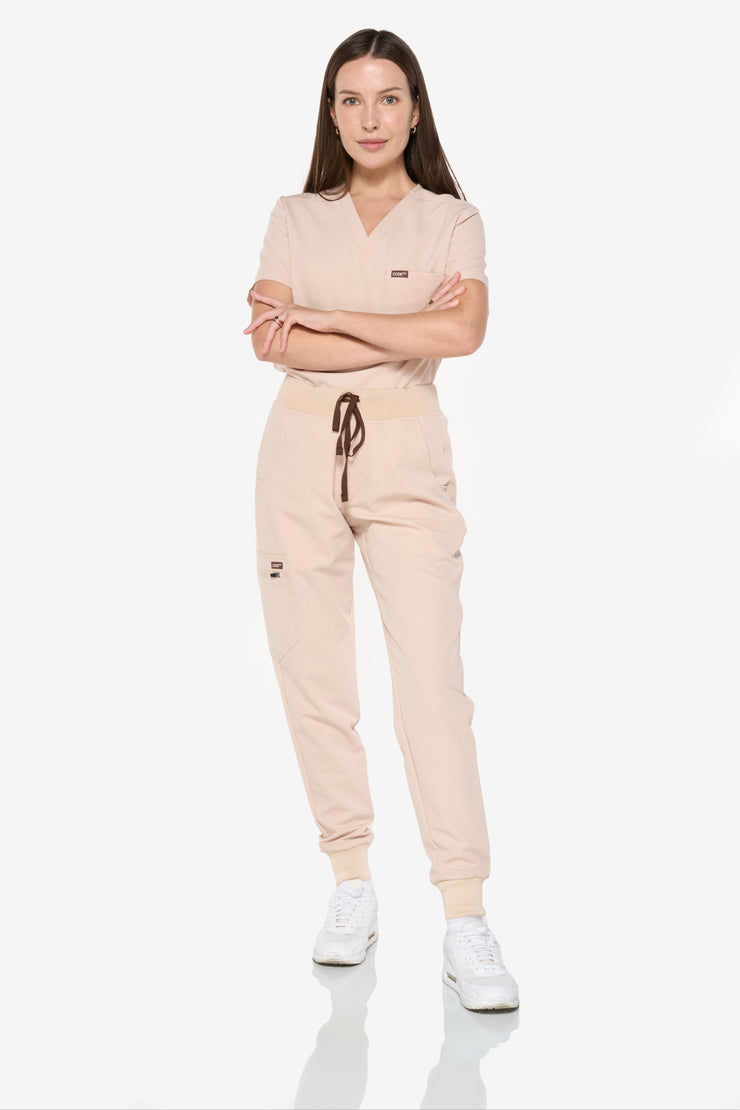 Hazelnut Scrub Top
