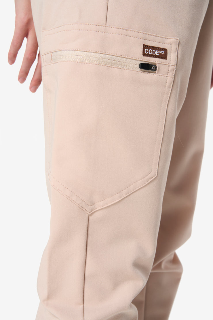 Jogger de talle alto color avellana | Colección de café 