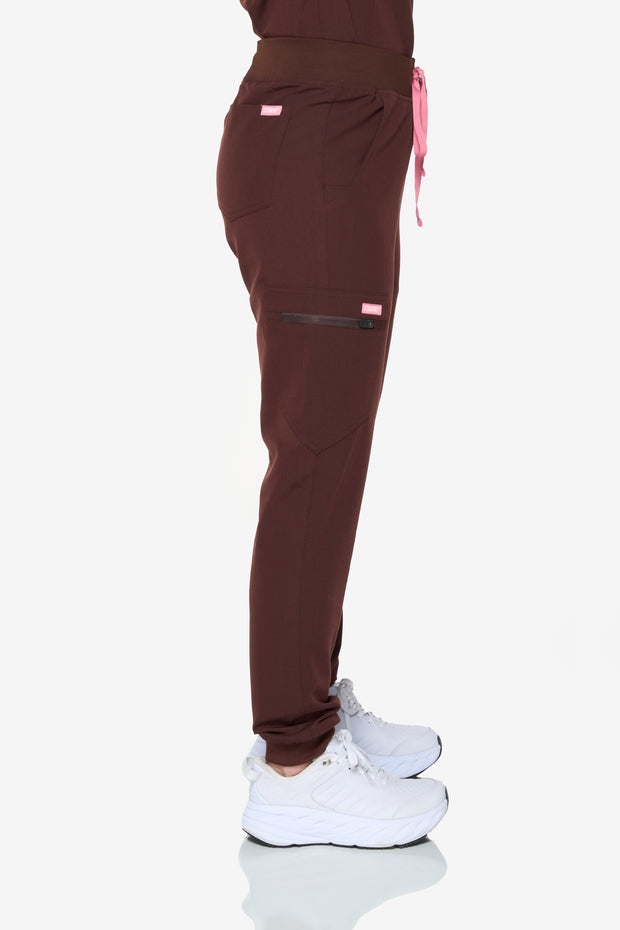 Chocolate High-Waisted Fit Jogger | Coffee Collection