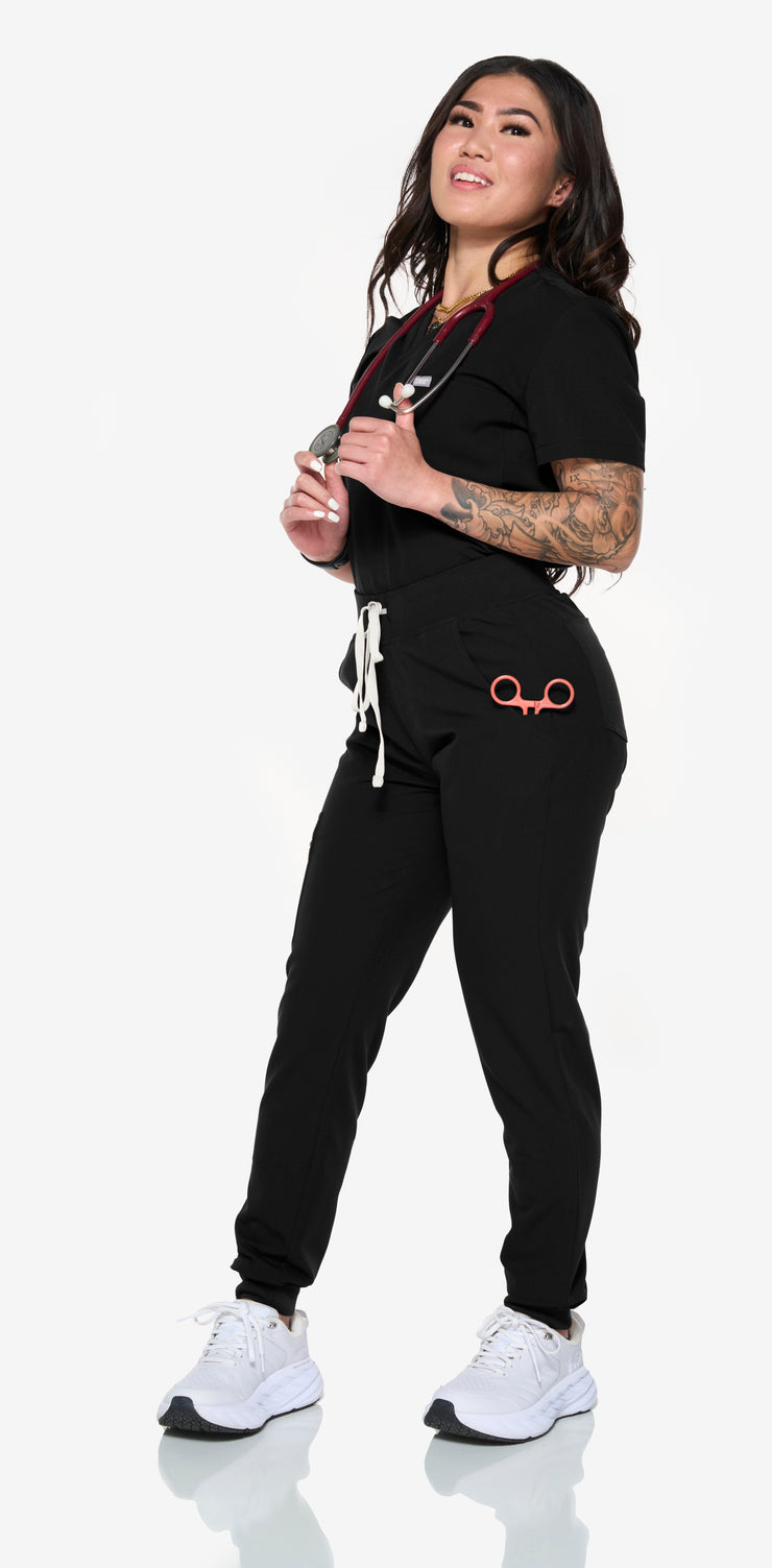 Black High-Waisted Fit Jogger