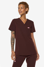 Blusa médica de chocolate | Colección de café