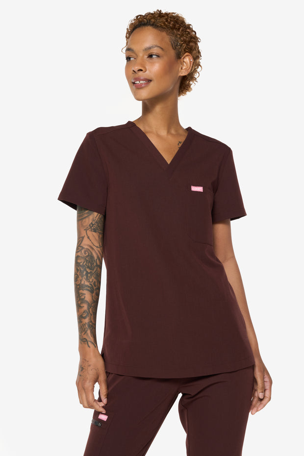 Chocolate Scrub Top | Coffee Collection