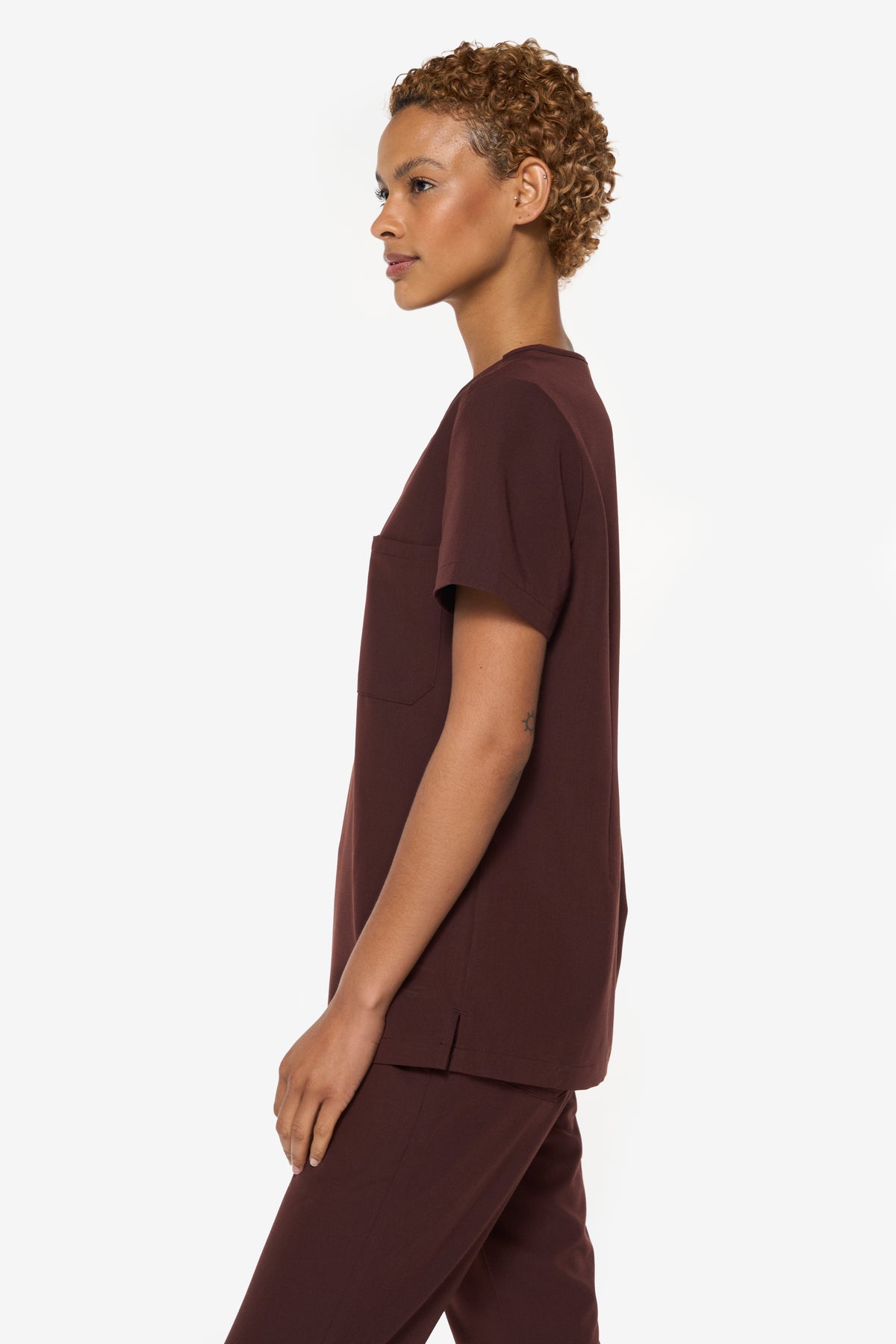 Chocolate Scrub Top