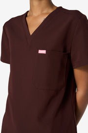 Blusa médica de chocolate | Colección de café