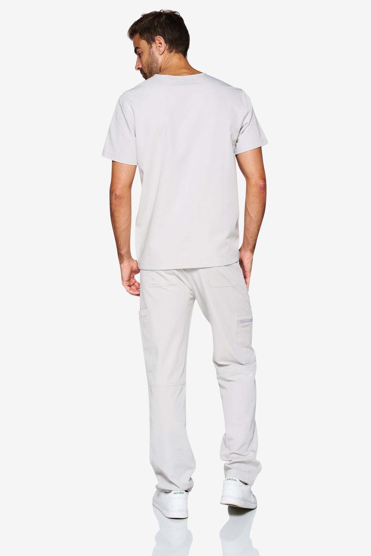 Overcast Grey Scrub Top | Storm | Men